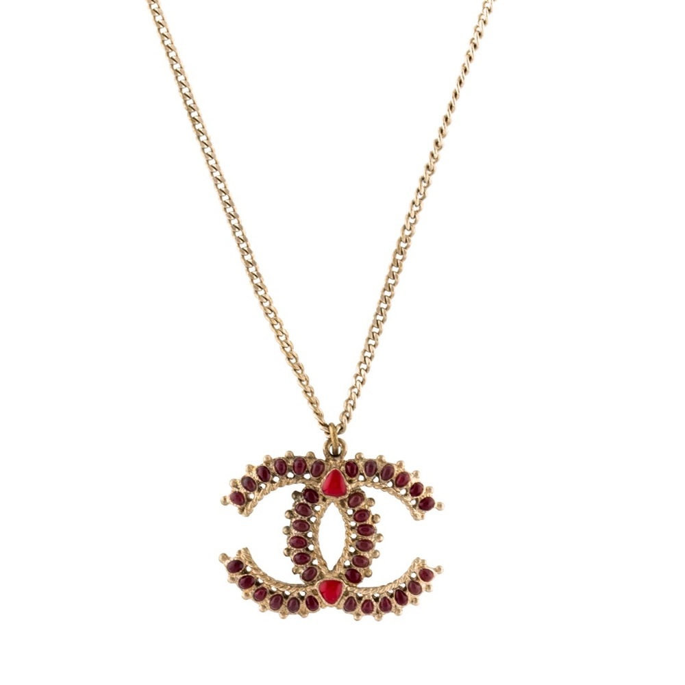 Chanel Enamel CC necklace